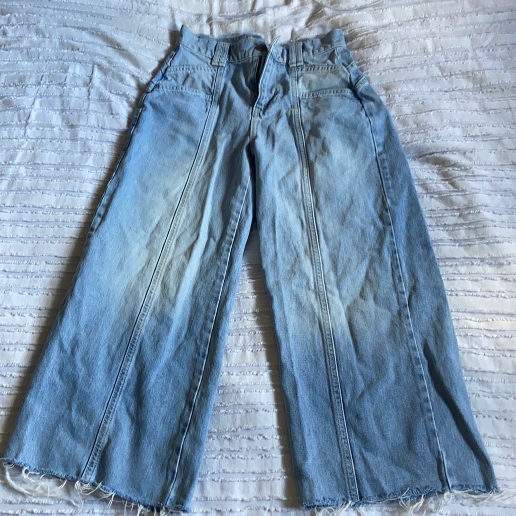 We The Free Wide Leg Cropped Jeans